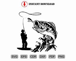 Image result for Bass Jumping Out of Water SVG