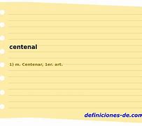 Image result for centenal