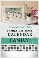 Image result for Family Tree Birthday Calendar