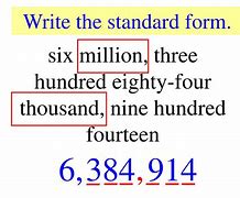 Image result for Million Sixty Four Thousand Fifty in Number