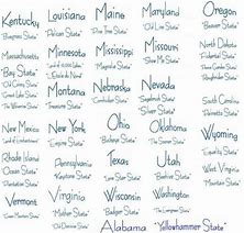 Image result for Hill Map State Nicknames