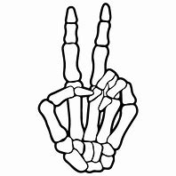 Image result for Skeleton Peace Sign