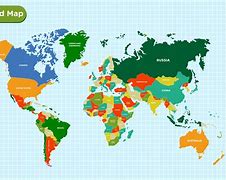 Image result for Large Labeled World Map