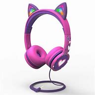 Image result for Light-Up Cat Ear Headphones