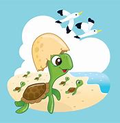 Image result for Baby Sea Turtle Cartoon