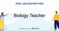 Image result for Job Description of a Biology Teacher