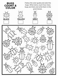 Image result for Preschool Bug Worksheets