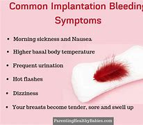 Image result for Pink Implantation Bleeding