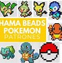 Image result for Patrones De Hama Beads Pokemon