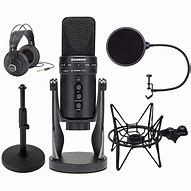 Image result for Samson G Track Pro Bundle Desktop Microphone Stand and Microphone Pop Filter