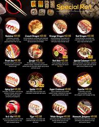 Image result for On a Roll Sushi Menu