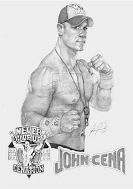 Image result for WWE John Cena Drawing with Other Drawings Behimd Him