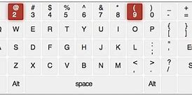 Image result for Keyboard Numbers and Symbols