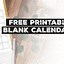 Image result for Blank Calendar Template with Lines