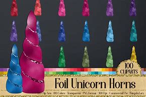 Image result for Glitter Unicorn Horn Clip Art