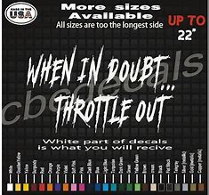 Image result for When in Doubt 240 Out Sticker