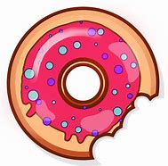 Image result for Bitten Donut Cartoon