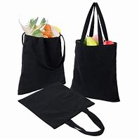 Image result for Canvas Folding Shopping Bags with Metal Handles
