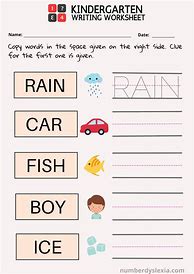 Image result for Kindergarten Handwriting Worksheets