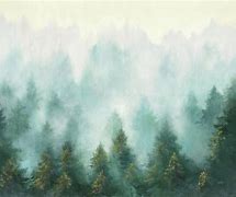Image result for Trees and Mist Painted Wall