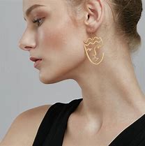 Image result for Face Earrings