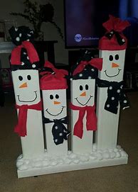Image result for 2X4 Snowman Craft
