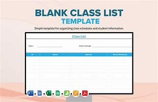 Image result for Name List Template Class