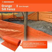 Image result for Orange Silt Fence