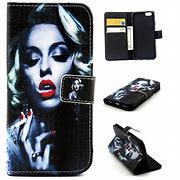 Image result for Genuine Leather iPhone Wallet Case