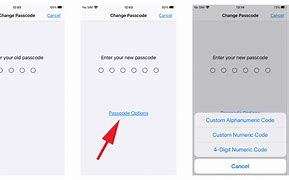 Image result for iPhone Passcode Change Menu