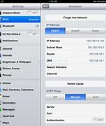 Image result for iPad WiFi Settings