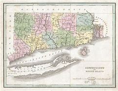 Image result for Map of Connecticut and Rhode Island