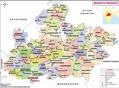 Image result for Political Map of Madhya Pradesh