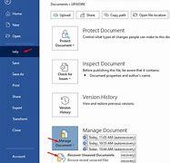 Image result for How to Restore Unsaved Word Document