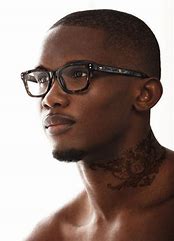 Image result for Black Men Wearing Designer Glasses