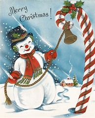Image result for Vintage Snowman Christmas Cards