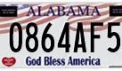 Image result for Alabama License Plate