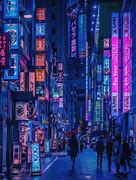 Image result for Futuristic Japan at Night