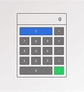 Image result for Calculator Using Grid Layout