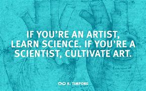 Image result for Quotes About Science and Art
