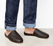 Image result for Leather Slippers Shoe