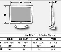 Image result for LCD Monitor Size Chart