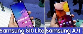 Image result for Samsung A71 Black vs S10 Lite Black