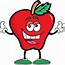 Image result for Cartoon Funny Flat Apple