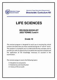 Image result for Life Science Grade 11