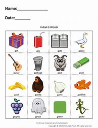 Image result for Initial G Words Speech Therapy