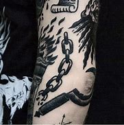 Image result for Traditional Broken Chain Tattoo