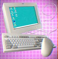 Image result for Pink Apple Screen Monter 90s