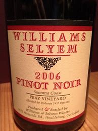 Image result for Williams Selyem Pinot Noir Peay