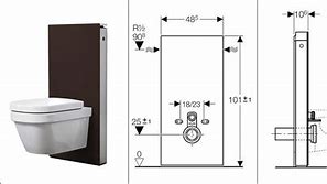 Image result for Toilet Dimensions From Wall